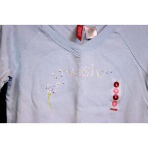 NWT 2004 Gymboree Dandelion Wishes Blue Shirt Long Sleeve Blow Bow Tie sz 9